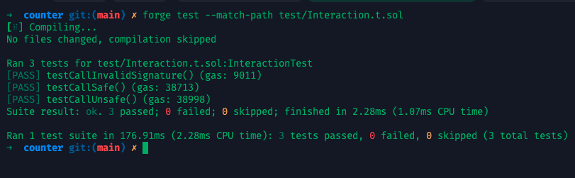 forge test